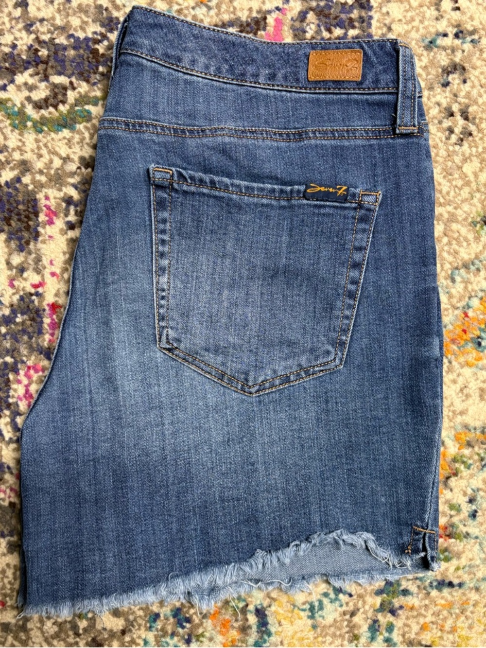 Seven7 Blue Denim Weekend Short
